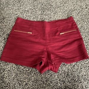 Forever 21 Wine Red Dress Shorts